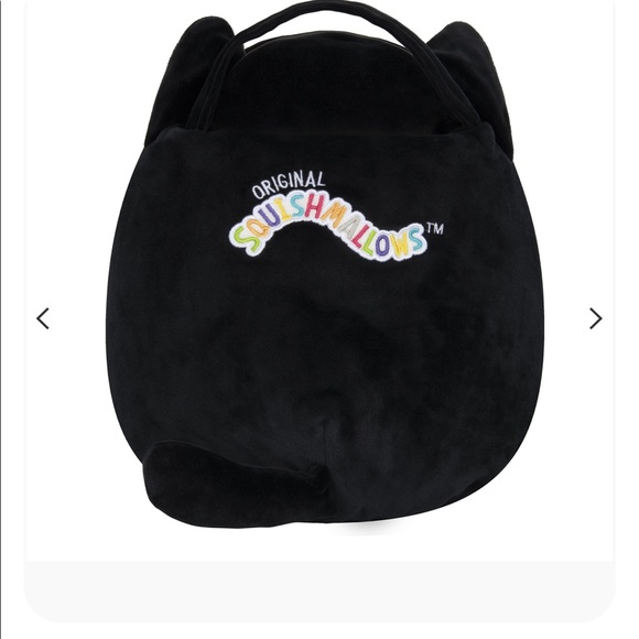 Squishmallow 12” Stump blue skeleton cat  plush pail for Halloween - Picture 2 of 2